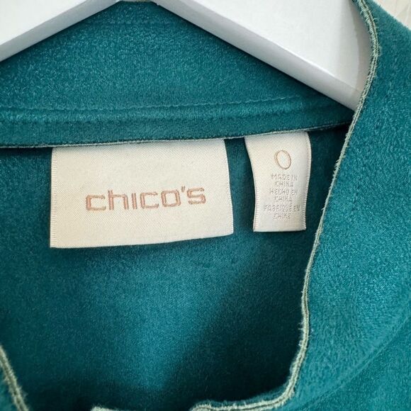 Chicos teal blazer, size 0 - Picture 3 of 5
